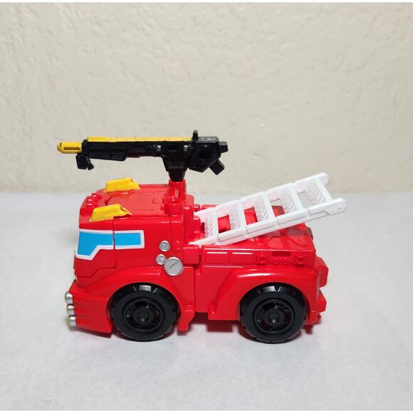Transformers Playskool Rescue Bots Heatwave The Fire Bot Truck W/ Blaster Loose - Picture 6 of 8